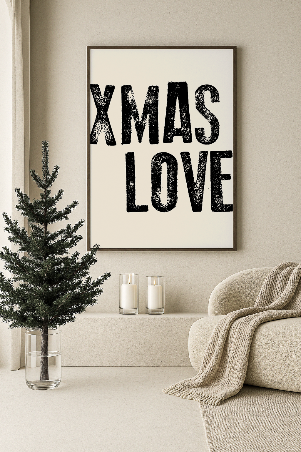 Xmas love kerst poster