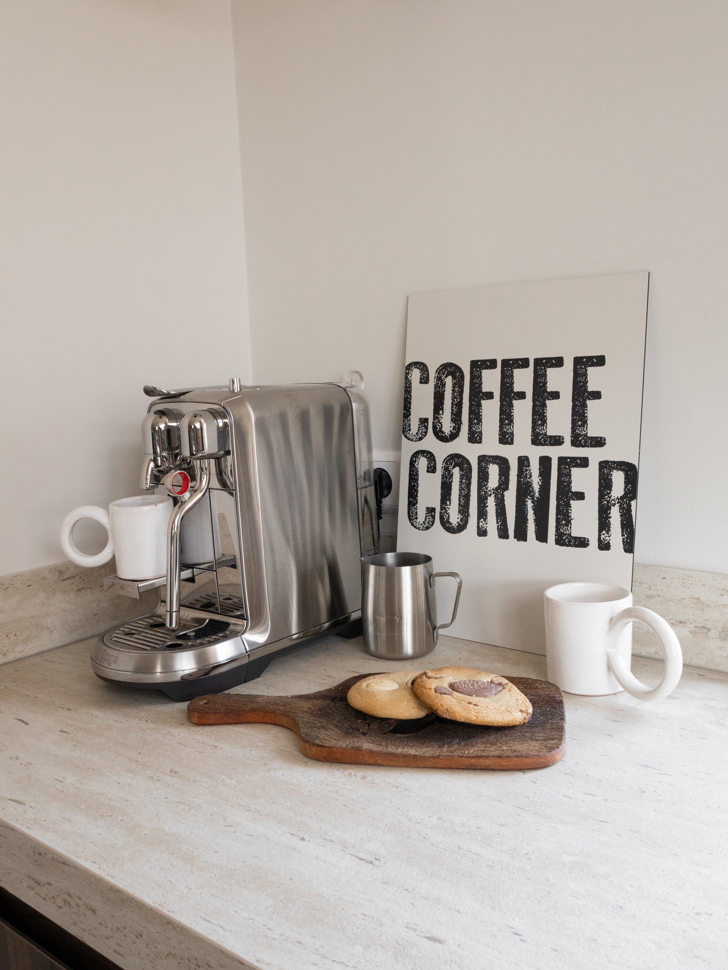 coffee poster chalk beige with black for coffee corner