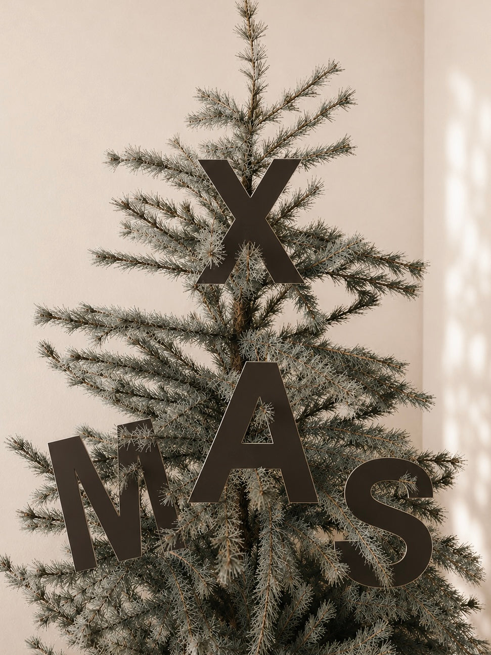 XMAS letters 20 cm bruin