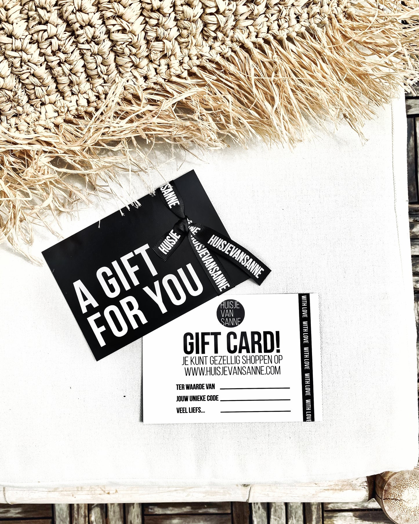 huisjevansanne gift card / cadeaubon om cadeau te geven