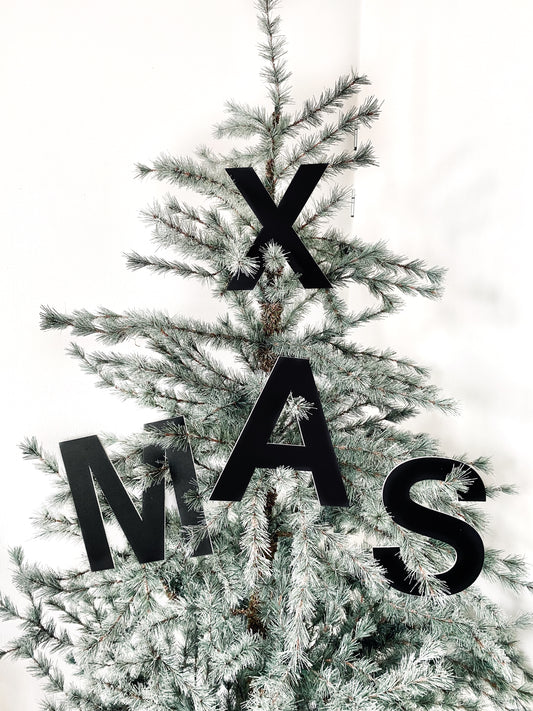 huisjevansanne xmas letters zwart kerst decoratie kerstboom