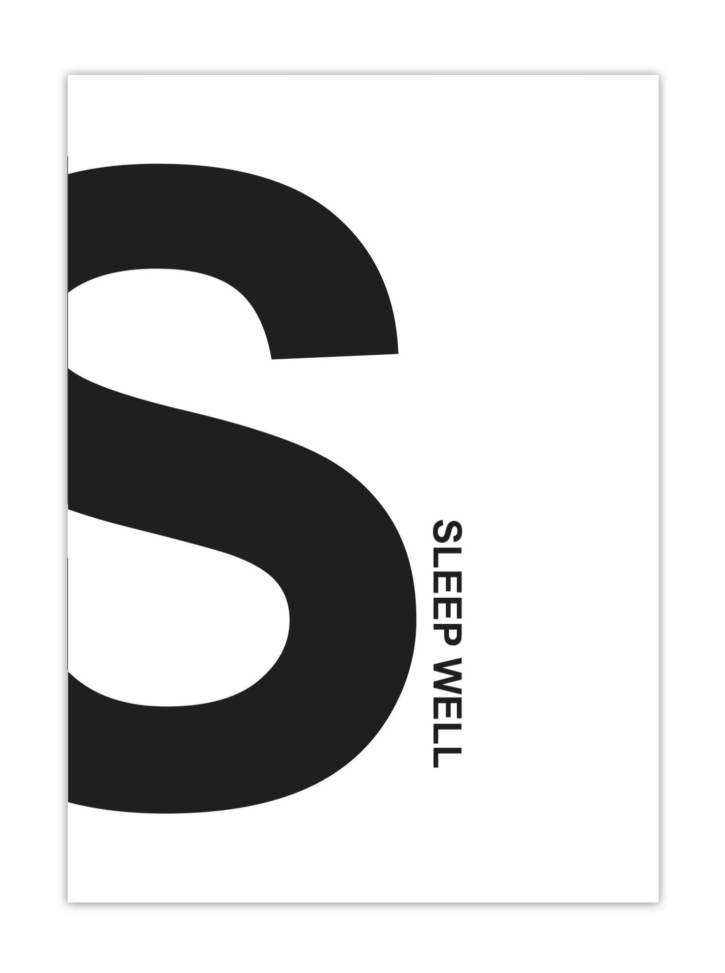 HUISJEVANSANNE Poster slaapkamer zwart wit met tekst sleep well