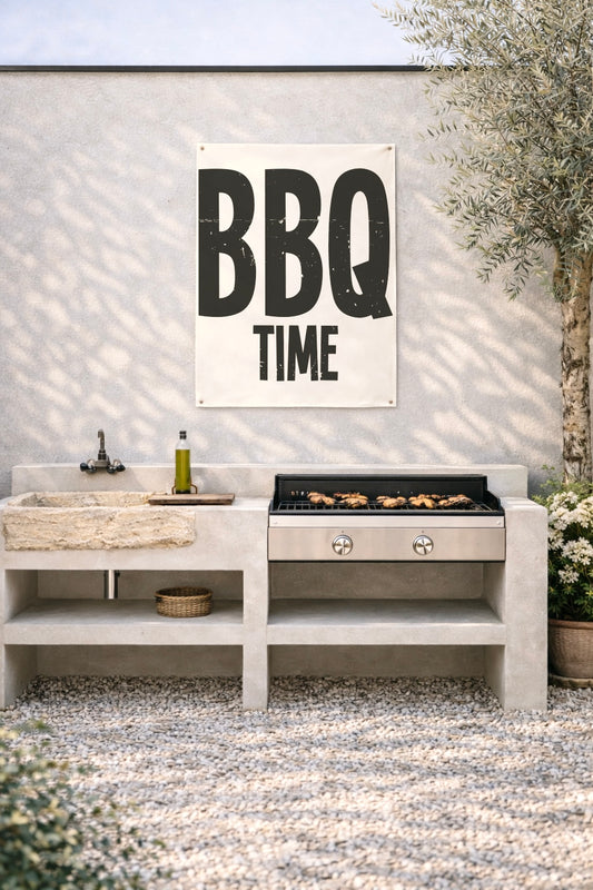 Tuinposter uv en waterbestendig bbq itme