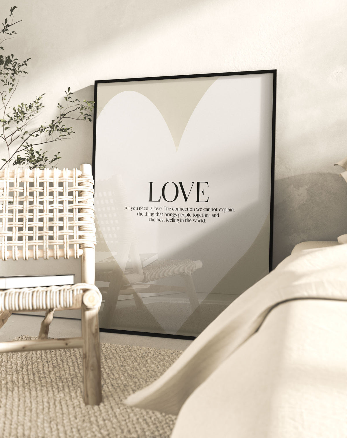 LOVE HART POSTER - – HUISJEVANSANNE