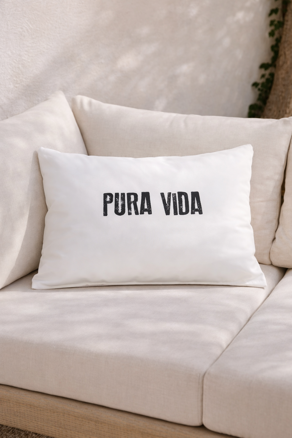 Buitenkussen “Pura Vida” – UV-bestendig & waterafstotend tuinkussen