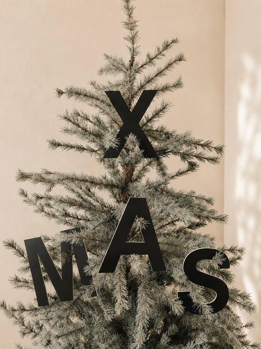 XMAS LETTERS - ZWART