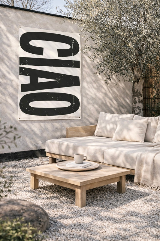 Tuinposter CIAO UV en waterbestendig