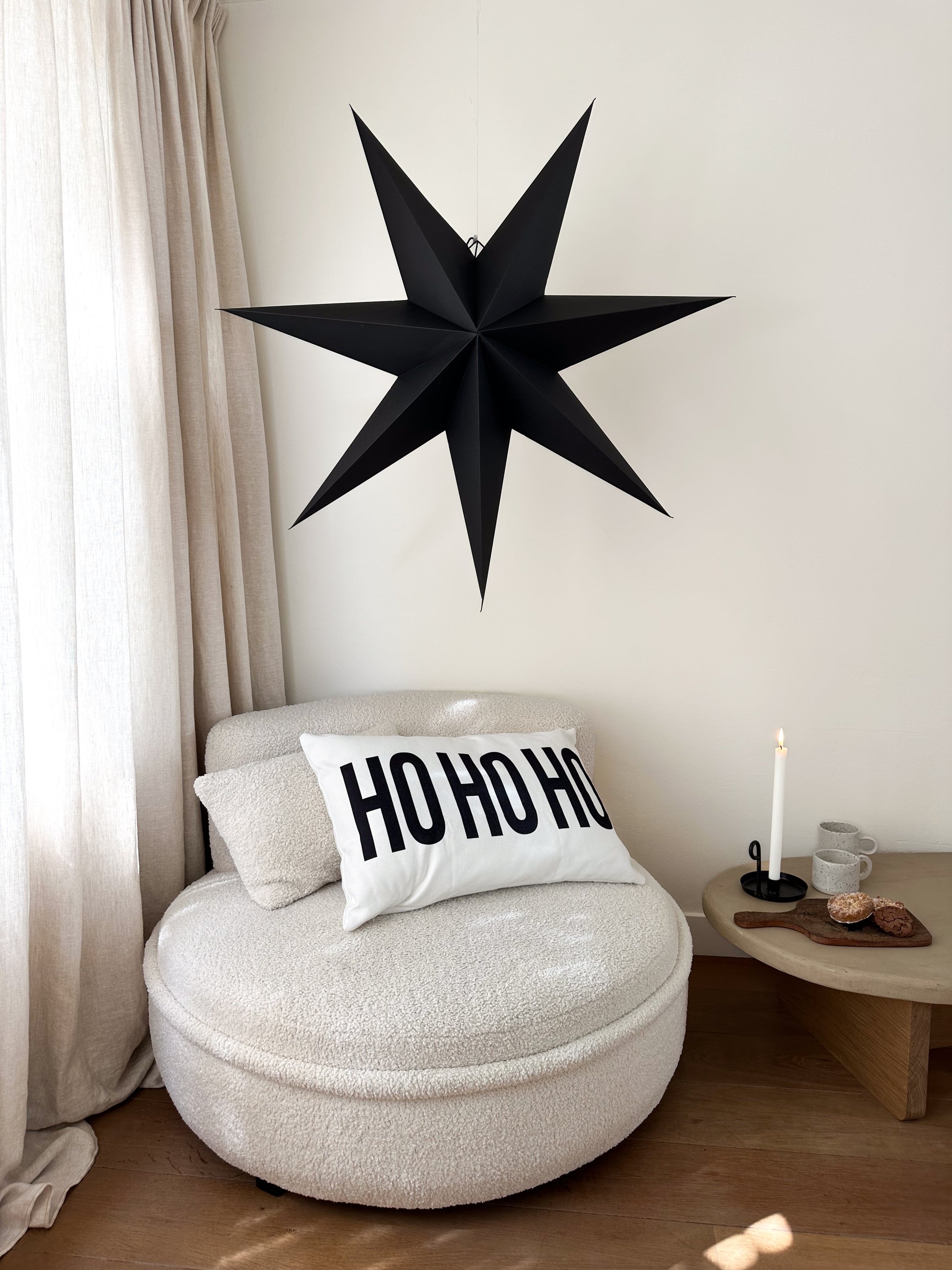 weihnachtsstern schlafzimmer XXL WEIHNACHTSSTERNE - SCHWARZ - 7 PUNKTE