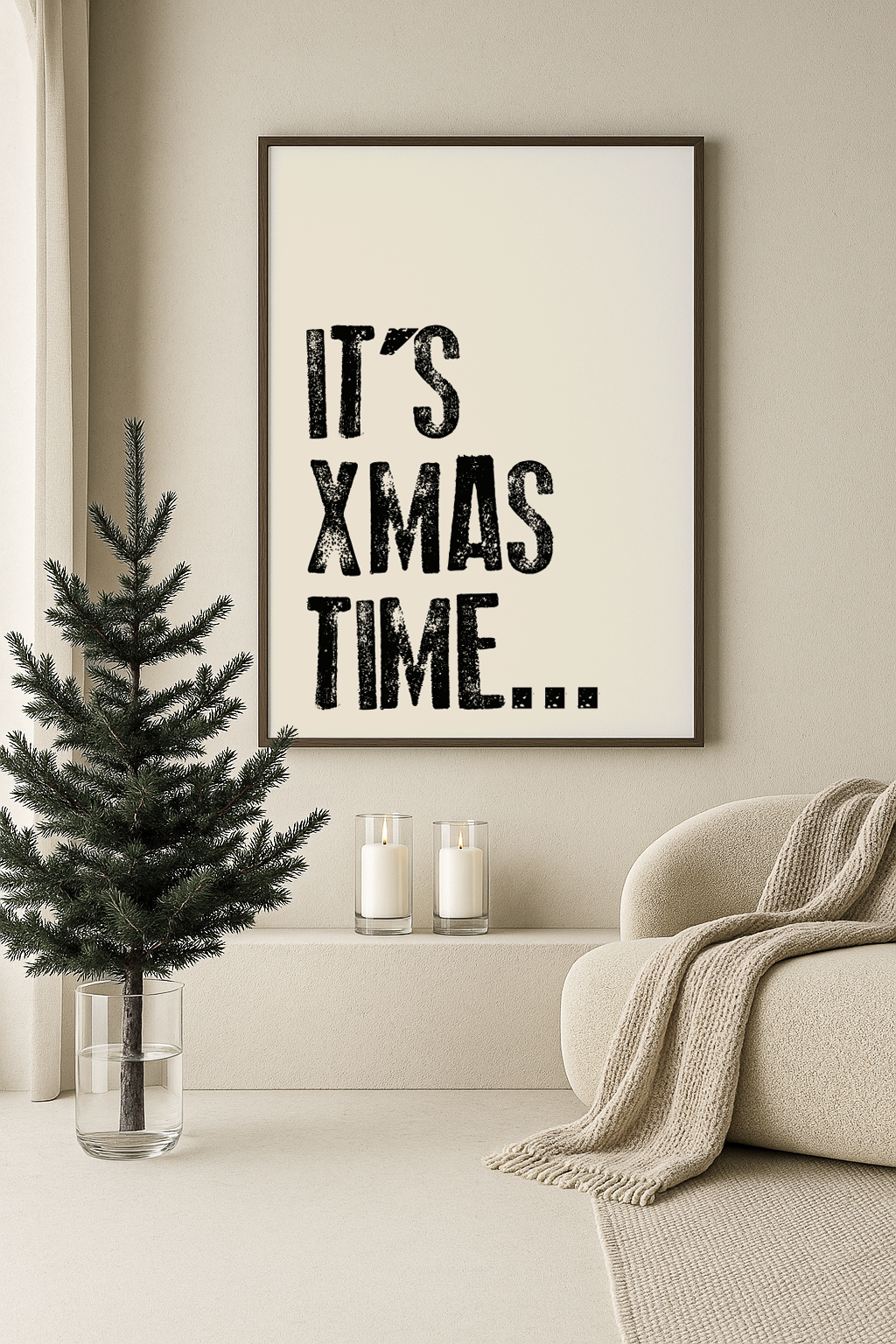 it's xmas time kerst poster