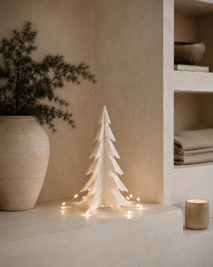 Paper Cut Kerstboom wit papier