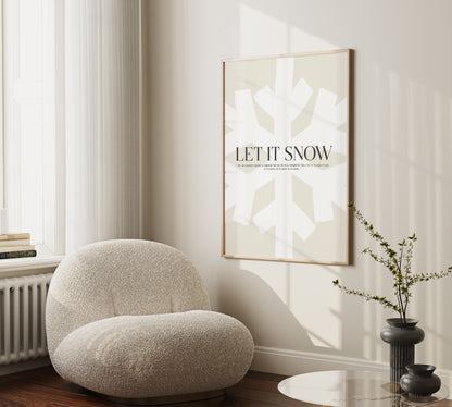 LET IT SNOW POSTER