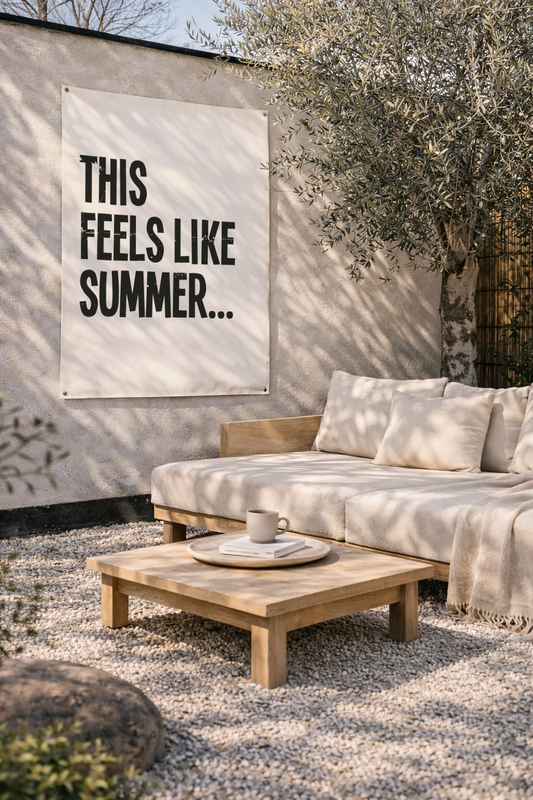 Tuinposter this feels like summer UV en waterbestendig