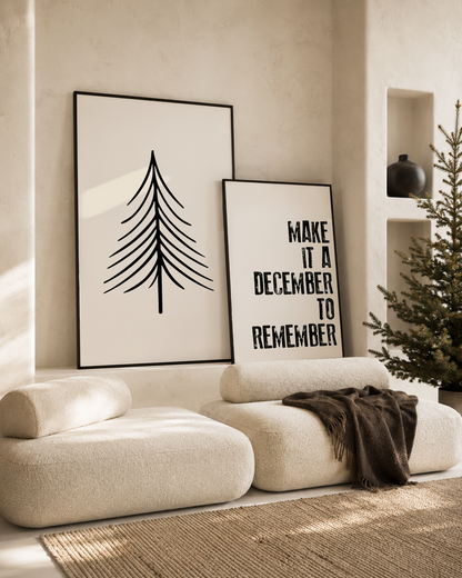 Make it a december to remember KERST POSTER