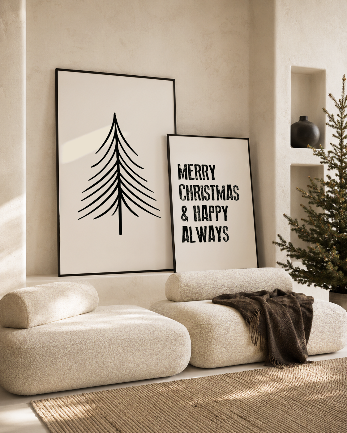 Merry christmas and a happy always KERST POSTER