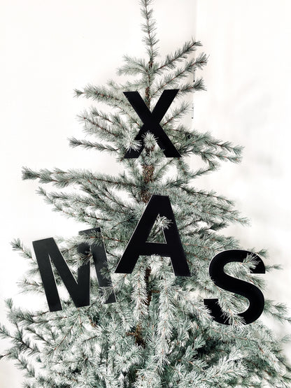 huisjevansanne xmas letters zwart kerst decoratie kerstboom