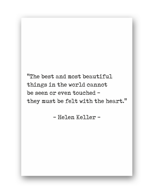 huisjevansanne poster zwart wit met tekst inspirerende quote Keller
